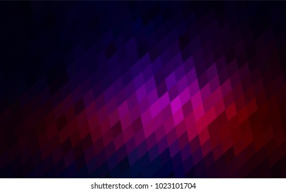 Dark Pink, Red vector modern geometrical background. Abstract template. Geometric pattern in square style with gradient.