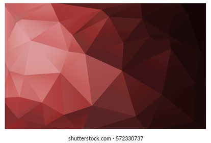 Dark Pink, Red vector modern geometrical abstract background. Texture, new background. Geometric background in Origami style with gradient. 