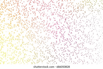 Dark Pink, Red vector modern geometrical circle abstract background. Dotted texture template. Geometric pattern in halftone style with gradient. 
