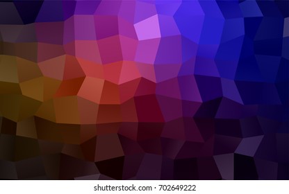 Dark Pink, Red vector modern geometrical background. Abstract template. Geometric pattern in square style with gradient.