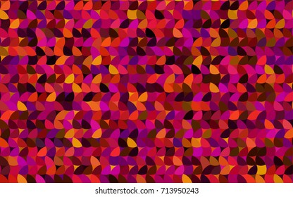 Dark Pink, Red vector modern geometrical circle abstract background. Dotted texture template. Geometric pattern in halftone style with gradient. 