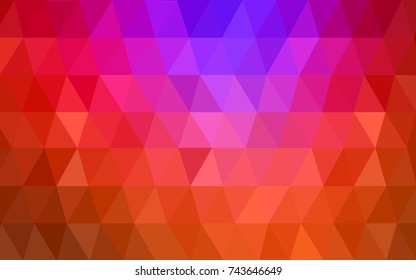 Dark Pink, Red vector modern geometrical abstract background. Texture, new background. Geometric background in Origami style with gradient. 