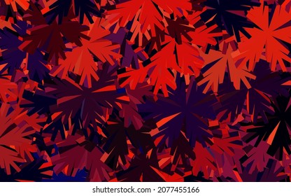 Pink oscuro, rojo vector fondo natural con flores. Nueva ilustración de color con flores. Patrón elegante para tu libro de marca.