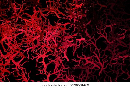 Dark Pink, Red vector natural background with leaves, branches. Shining colored illustration with leaves and branches. Hand painted design for web, wrapping.