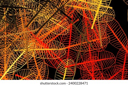 Rosa Oscuro, Rojo vectorial fondo natural con flores, hojas. Ilustración abstracta moderna con hojas y flores. Nueva plantilla para su diseño.
