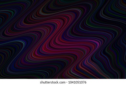 Dark Pink, Red vector pattern with lava shapes. Geometric illustration in marble style with gradient.  Textured wave pattern for backgrounds.