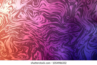 Dark Pink, Red vector pattern with bubble shapes. Creative illustration in halftone marble style with gradient. Marble style for your business design.