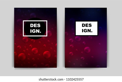 Dark Pink, Red vector pattern for posters. Booklet with textbox on colorful abstract background. Completely new template for your brand book.