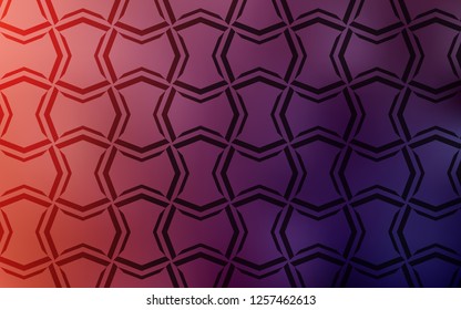 Dark Pink, Red vector pattern with sharp lines. Decorative shining illustration with lines on abstract template. Best design for your ad, poster, banner.