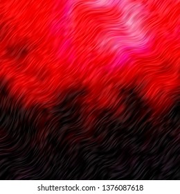 Dark Pink, Red vector pattern with lines. Colorful illustration in circular style with lines. Pattern for websites, landing pages.