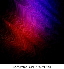 Dark Pink, Red vector pattern with lines. Gradient illustration in simple style with bows. Best design for your ad, poster, banner.