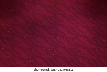 Dark Pink, Red vector pattern with sharp lines. Lines on blurred abstract background with gradient. Template for your beautiful backgrounds.