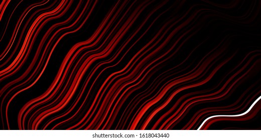 Dark Pink, Red vector pattern with curved lines. Bright sample with colorful bent lines, shapes. Template for cellphones.