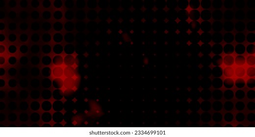 Dark Pink, Red vector pattern with circles. Abstract colorful disks on simple gradient background. Pattern for booklets, leaflets.