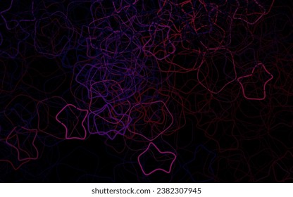 Dark Pink, Red vector pattern with random forms. Colorful chaotic forms with gradient in modern style. Background for a cell phone.