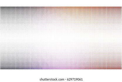 Dark Pink, Red vector pattern of geometric circle shapes. Colorful mosaic banner. Geometric background with colored disks.