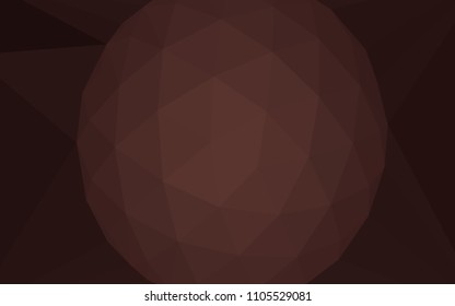 Dark Pink, Red vector polygon abstract layout with a gem in a centre. Colorful illustration in a polygonal style. Polygonal design for your web site.