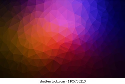 Dark Pink, Red vector polygon abstract backdrop. Colorful illustration in abstract style with triangles. Textured pattern for your backgrounds.