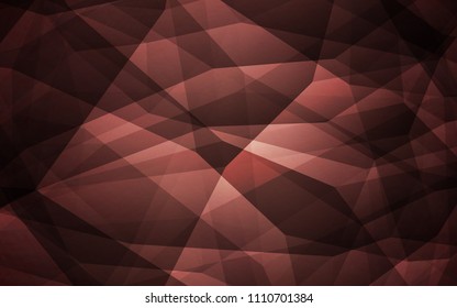 Dark Pink, Red vector polygon abstract background. Shining colorful illustration with triangles. Pattern for a brand book's backdrop.