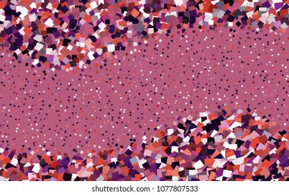 Dark Pink, Red vector polygonal illustration consisting of rectangles. Rectangular design for your business. Creative geometric background in origami style with gradient.