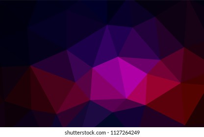 Dark Pink, Red vector polygonal template. A sample with polygonal shapes. Brand new style for your business design.