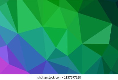 Dark Pink, Red vector polygonal pattern. Creative geometric illustration in Origami style with gradient. Best triangular design for your business.
