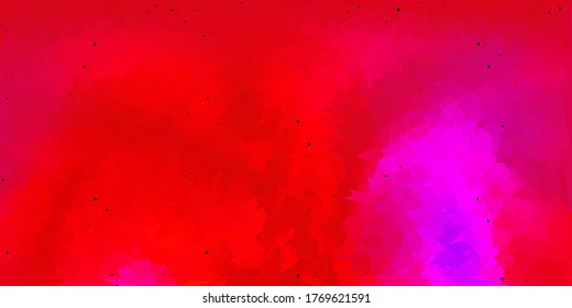 Dark pink, red vector polygonal pattern. Modern abstract illustration with polygonal triangles. Multipurpose app design.