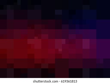 Dark Pink, Red vector polygonal illustration, which consist of rectangles. Rectangular design for your business. Creative geometric background in Origami style with gradient