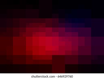 Dark Pink, Red vector polygonal illustration, which consist of rectangles. Rectangular pattern for your business design. Geometric background in Origami style with gradient. 