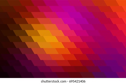 Dark Pink, Red vector polygonal illustration, which consist of rectangles. Rectangular pattern for your business design. Geometric background in Origami style with gradient. 