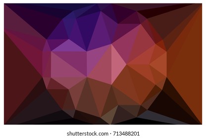 Dark Pink, Red vector polygonal illustration, which consist of triangles with a gemstone in center. Triangular design of a huge diamond for your business. Creative geometric background of gems.