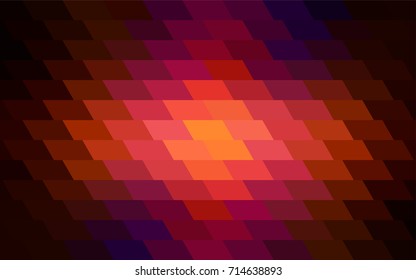 Dark Pink, Red vector polygonal illustration consisting of rectangles. Rectangular design for your business. Creative geometric background in origami style with gradient.