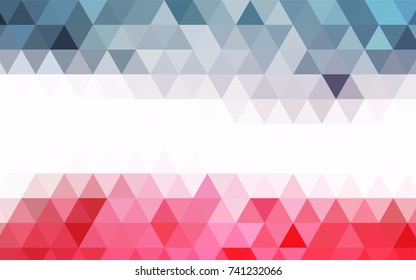 Dark Pink, Red vector polygonal template. Creative geometric illustration in Origami style with gradient. The best triangular design for your business.