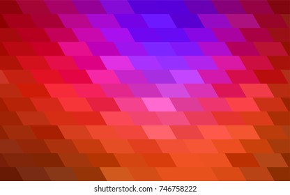 Dark Pink, Red vector polygonal illustration, which consist of rectangles. Rectangular pattern for your business design. Geometric background in Origami style with gradient. 