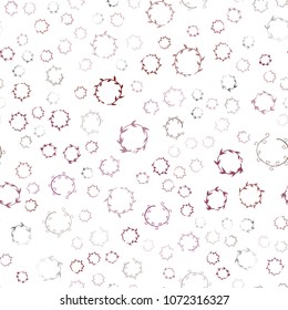 Dark Pink, Red vector seamless  backdrop with dots. Abstract illustration with colored bubbles in nature style. Pattern can be used as texture of wallpapers.