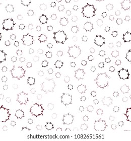Dark Pink, Red vector seamless  backdrop with dots. Modern abstract illustration with colorful water drops. Pattern can be used for ads, leaflets.