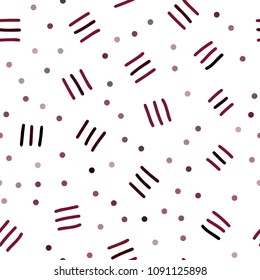 Dark Pink, Red vector seamless template with geometric lines. Seamless Illustration with set of abstact gradient lines. Template for business cards, websites.