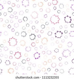 Dark Pink, Red vector seamless backdrop with dots. Modern abstract illustration with colorful water drops. New design for ad, poster, banner of your website.