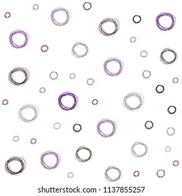 Dark Pink, Red vector seamless layout with circle shapes. Abstract illustration with colored bubbles in nature style. Beautiful design for your business advert.