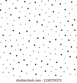 Dark Pink, Red vector seamless template with circles. Blurred decorative design in abstract style with bubbles. Pattern for design of fabric, wallpapers.
