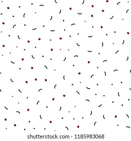 Dark Pink, Red vector seamless background with bubbles, lines. Design with connection of dots and lines on colorful background. Template for business cards, websites.