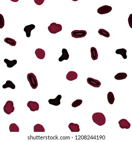 Dark Pink, Red vector seamless pattern with spheres. Beautiful colored illustration with blurred circles in nature style. Design for textile, fabric, wallpapers.