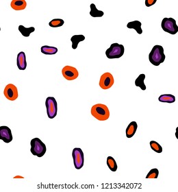 Dark Pink, Red vector seamless layout with circle shapes. Abstract illustration with colored bubbles in nature style. Design for textile, fabric, wallpapers.