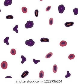 Dark Pink, Red vector seamless cover with spots. Glitter abstract illustration with blurred drops of rain. Template for business cards, websites.