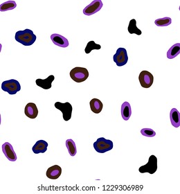 Dark Pink, Red vector seamless template with circles. Glitter abstract illustration with blurred drops of rain. Template for business cards, websites.