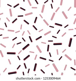Dark Pink, Red vector seamless, isometric layout with flat lines. Shining colored illustration with sharp stripes. Design for textile, fabric, wallpapers.