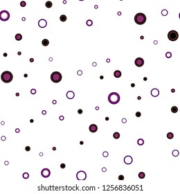 Dark Pink, Red vector seamless cover with spots. Illustration with set of shining colorful abstract circles. Trendy design for wallpaper, fabric makers.