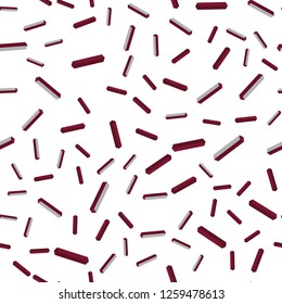 Dark Pink, Red vector seamless, isometric layout with flat lines. Glitter abstract illustration with colorful sticks. Design for wallpaper, fabric makers.