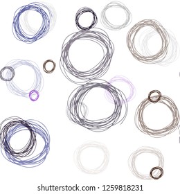 Dark Pink, Red vector seamless pattern with spheres. Illustration with set of shining colorful abstract circles. Design for wallpaper, fabric makers.