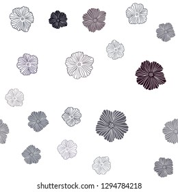 Dark Pink, Red vector seamless abstract design with flowers. Creative illustration in blurred style with flowers. Design for textile, fabric, wallpapers.